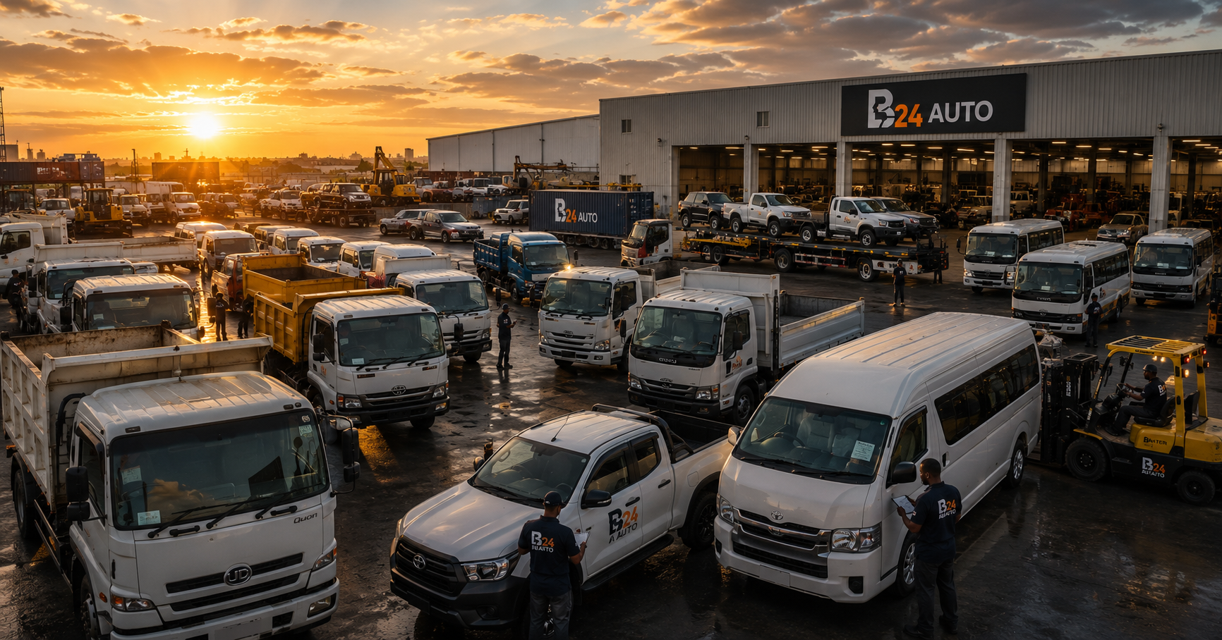 Vehicles ready for export